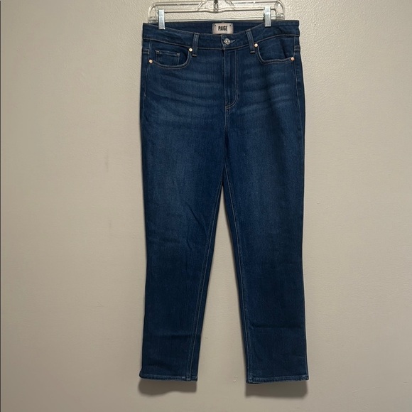 PAIGE Blue Straight Leg Jeans Classic Style - Picture 1 of 7